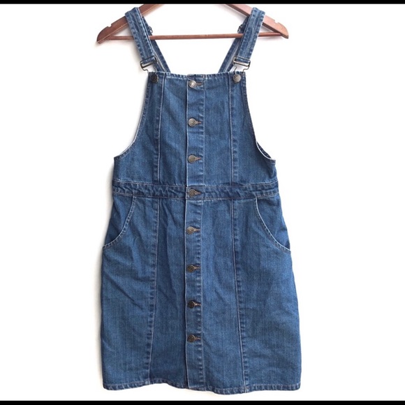Blendshe Denim Overall Dress Size Medium - Picture 1 of 6
